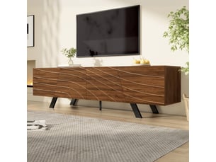 Meuble tv coloris bois foncé 160 cm <strong></strong>  <strong></strong>