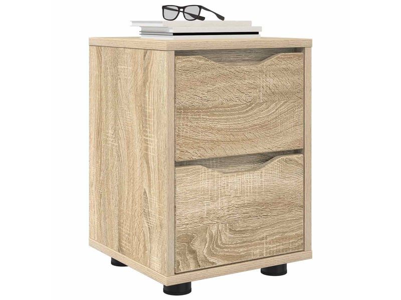  Table de chevet - cabinet de chevet - table de nuit chêne sonoma 30,5 x 30 x 43 cm  - Conforama B