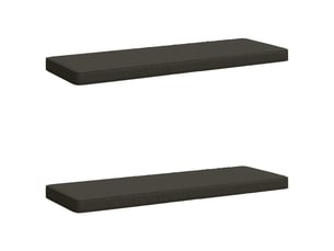 Lot de 2 coussins de banc, coussins d'assise vught 100 % polyester anthracite cf57750