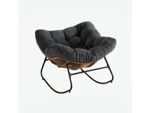 Fauteuil fixe  <strong></strong> Tissu noir
