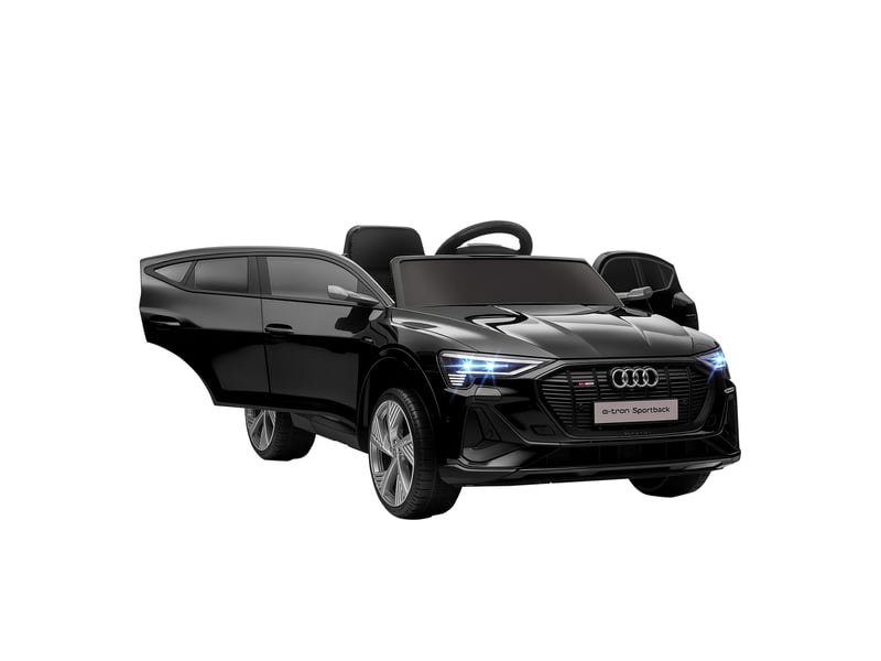  Voiture électrique audi e-tron sportback sous licence, 12 v, 5 kmh, télécommande 2,4g, phares led, musique, usb mp3  - Conforama A