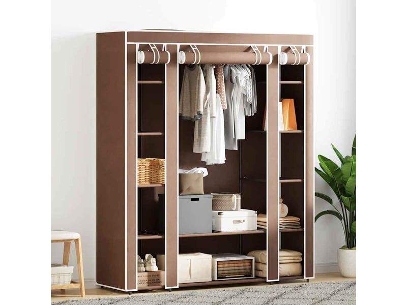  Armoire avec compartiments et tiges 45x150x176 cm marron  - Conforama B