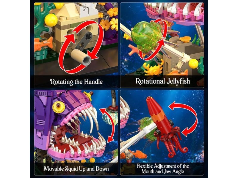  Kit de blocs poisson lanterne 1145 pieces avec lumiere et manivelle 151498_AADJH03822_6_DROPFR - Conforama E