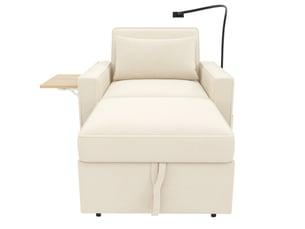 Fauteuil convertible  ULEVR Velours côtelé beige