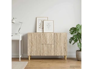 Buffet - bahut - meuble de rangement chêne sonoma 89 x 34,5 x 60 cm bois d'ingénierie
