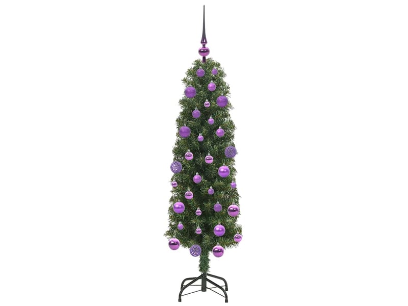 Sapin de noël artificiel, arbre de noël vert 120 cm pvc et acier et plastique shl9642 - Conforama D