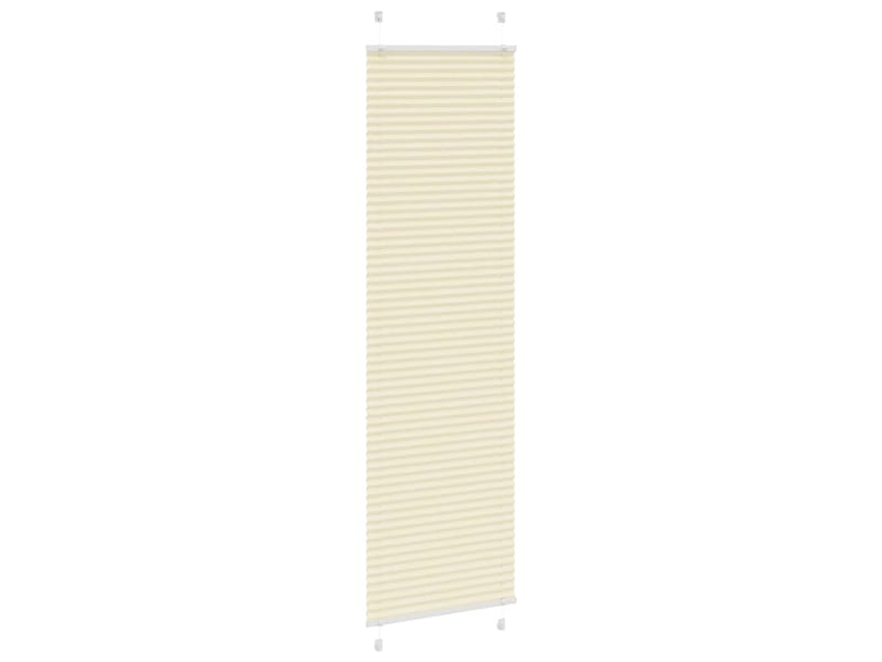 Store plissé, store de fenêtre crème 65x200 cm largeur du tissu 64,4 cm polyester cf46849 - Conforama C