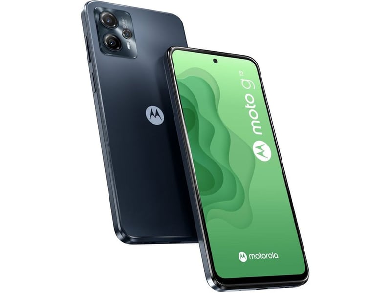  Smartphone 4g double sim moto g13 6.5 4 go 128 go android 13 ecran 90 hz triple photo 50 mp charbon de bois MOTOG134128N - Conforama D