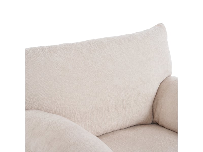  Fauteuil 1 place moderne, tissu chenille, grand fauteuil décoratif et relax pour salon et chambre  - Conforama E