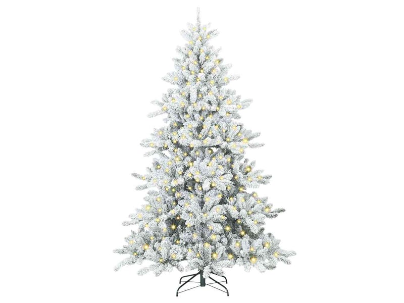  Sapin de noël - arbre de noël artificiel à branches articulées blanc 180 cm  - Conforama C