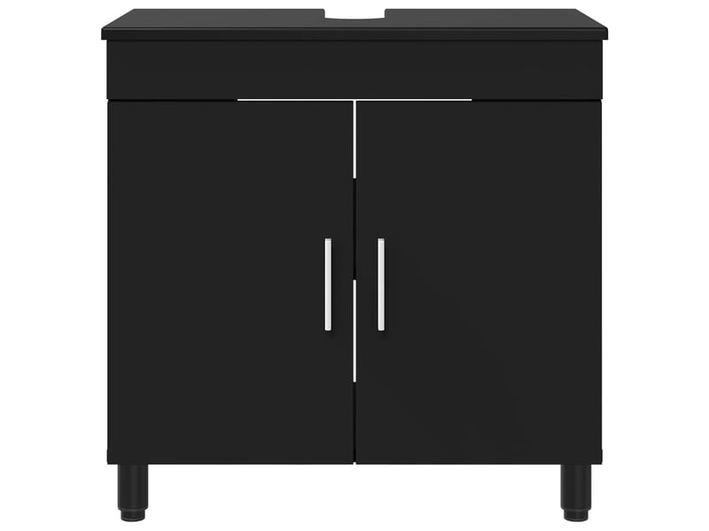  Unité de vanité de salle de bain, meuble de rangement noir 60x35x60 cm shl9967  - Conforama E