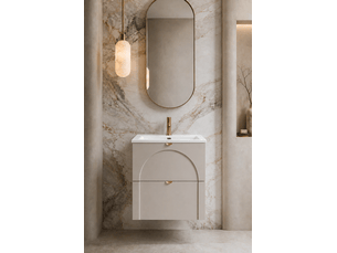 Meuble sous-vasque suspendu aura 60 cm cachemire mat k