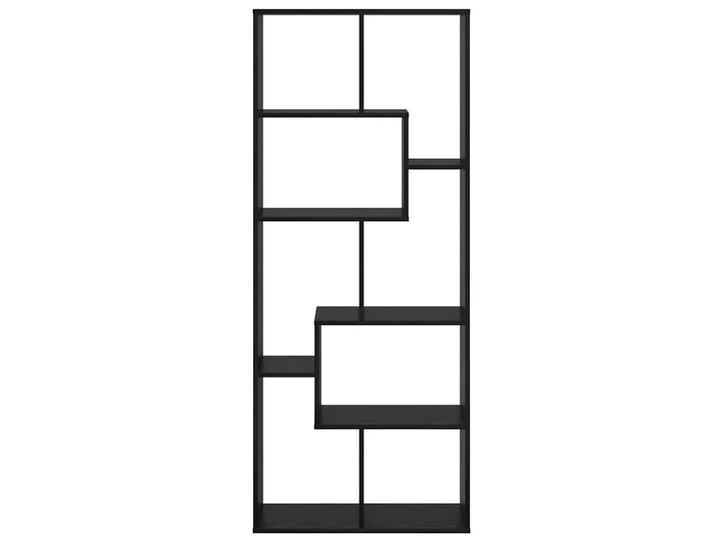 Bibliothèque 8 niveaux, armoire à livres 67 x 25 x 162 cm bois d'ingénierie  - Conforama E