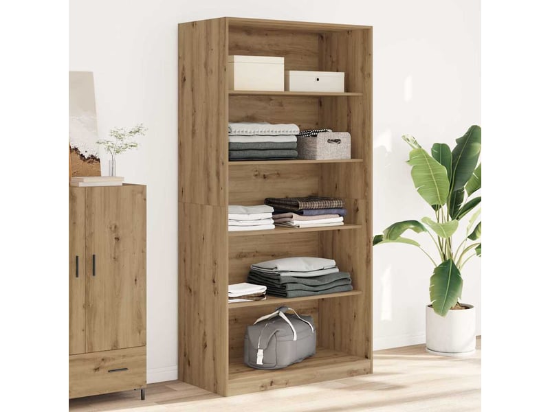  Garde-robe, armoire de rangement chêne artisanal 100x50x200 cm bois d'ingénierie shl86984  - Conforama B