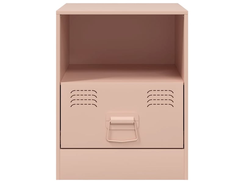  Table de chevet - cabinet de chevet - table de nuit rose 34,5x39x44 cm acier  - Conforama E