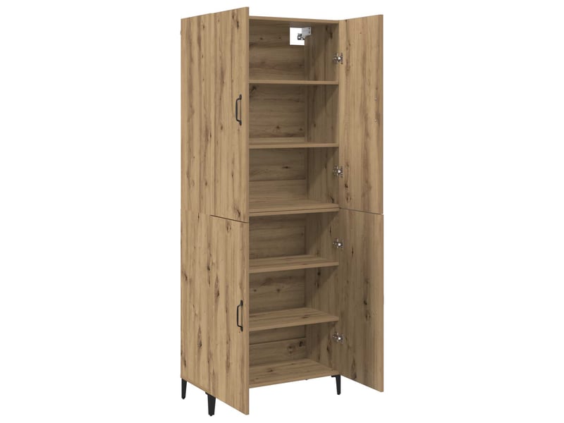  Buffet - haut armoire 2 pc chêne artisanal 69,5 x 34 x 180 cm  - Conforama E