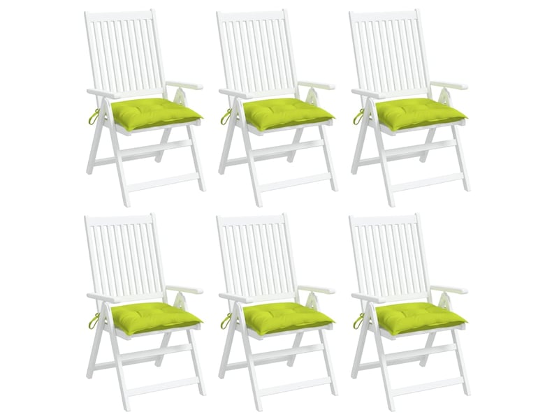  Lot de 6 coussins de palette, coussins de canapé vert brillant 50x50x7 cm cf59752  - Conforama D