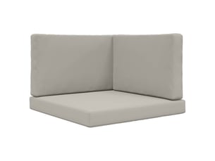 Coussin de canapé d'extérieur, coussin de chaise polyester gris 80 x 80 cm cf54096