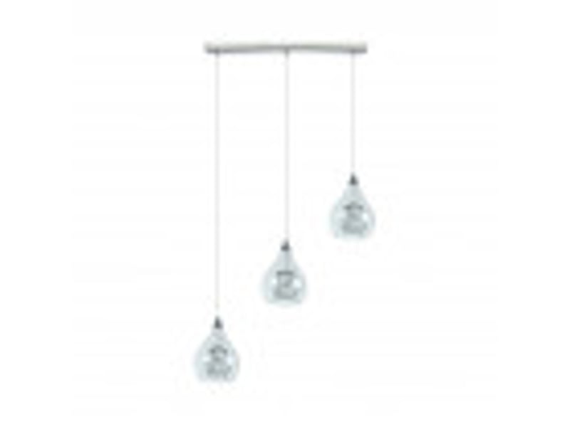  Fabrilamp lhasa, suspension, moderne, 3 x g9, chromé, 30-148 x 65 x 65 cm 154093020 - Conforama B