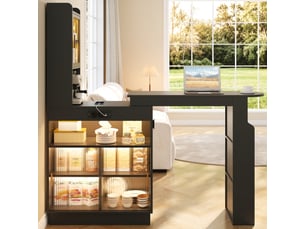 Bar coloris noir <strong></strong> <strong></strong> - 170 cm