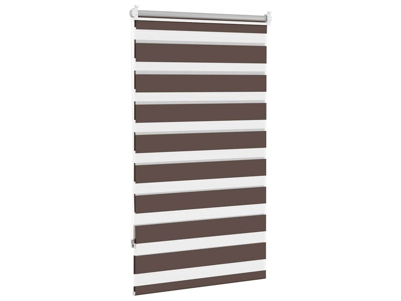  Store vénitien zebra, store de fenêtre 70,9 x 120 cm, largeur du tissu 66,7 cm, couleur café cf48208  - Conforama D