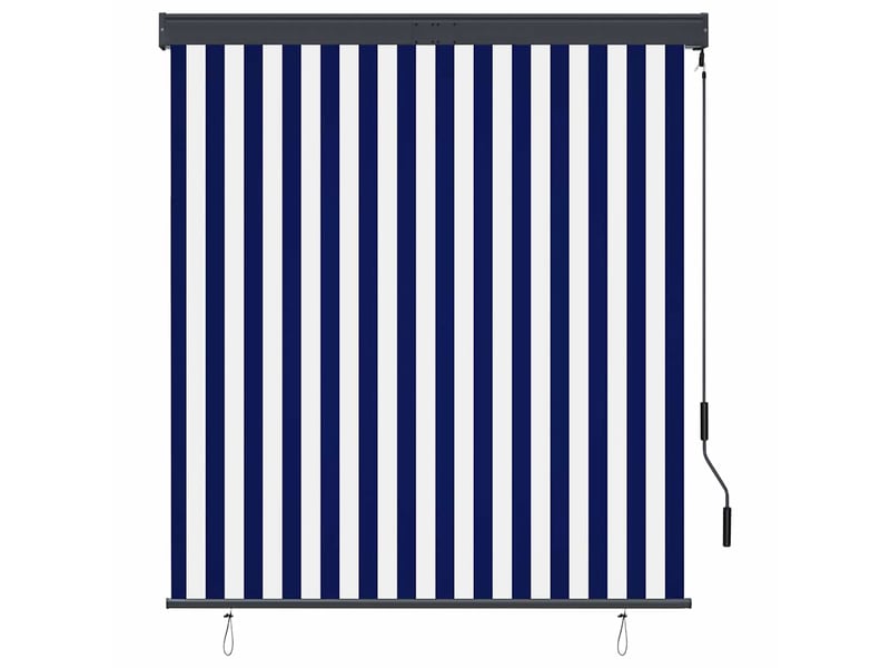  Store enrouleur, store roulant d'extérieur 140x250 cm bleu et blanc cf47323  - Conforama A
