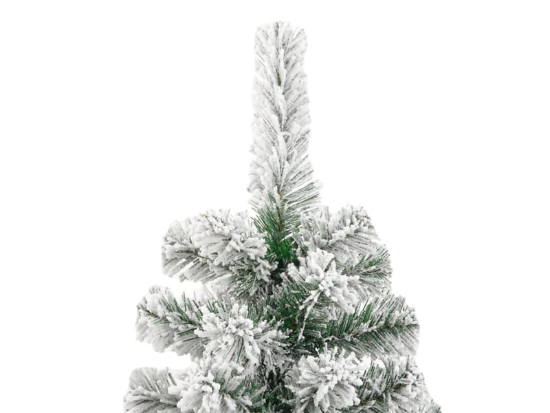  Sapin de noël - arbre de noël artificiel à charnières avec neige floquée 210 cm  - Conforama D
