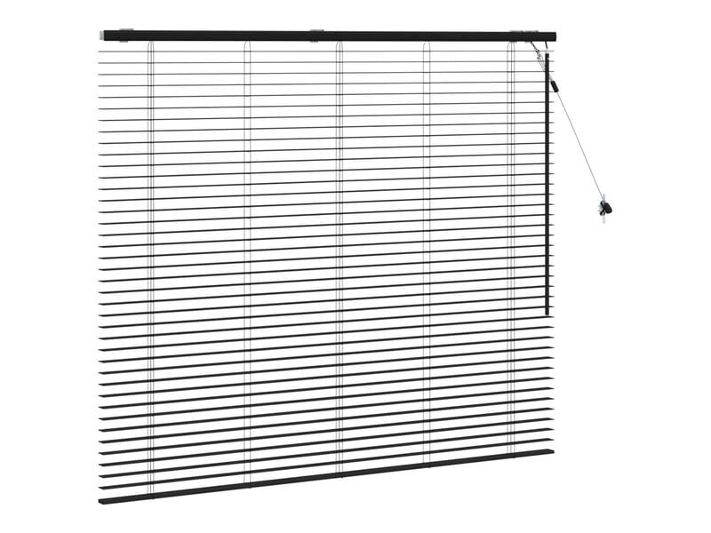  Store vénitien, store de fenêtre noir 160 x 130 cm 35 mm bois de paulownia massif cf48112  - Conforama C