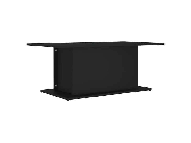  Table basse rectangulaire | table de salon noir 102x55,5x40 cm bois d'ingénierie  - Conforama A