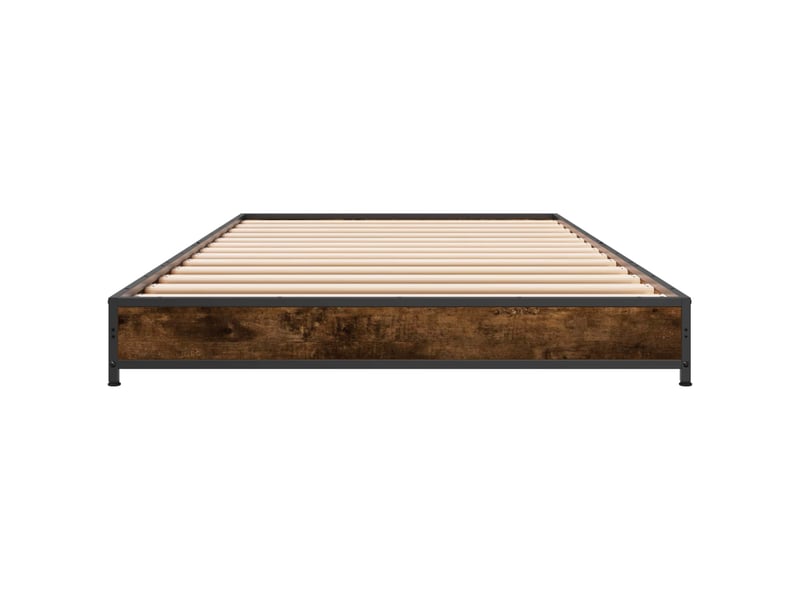  Lit simple- lit adulte -  cadre de lit chêne fumé 80 x 200 cm bois d'ingénierie  - Conforama C