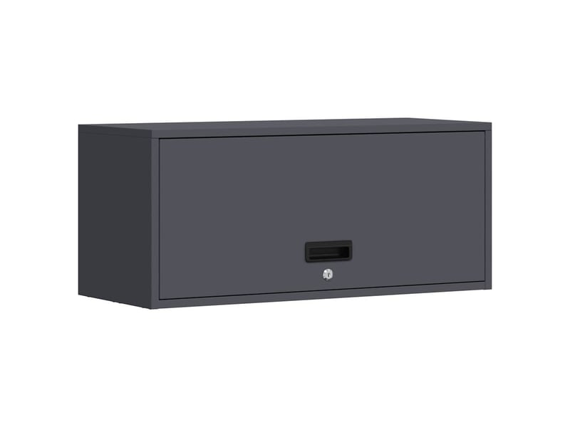  Armoire murale salon, meuble de rangement pour garage anthracite 80 x 33 x 35 cm  - Conforama A