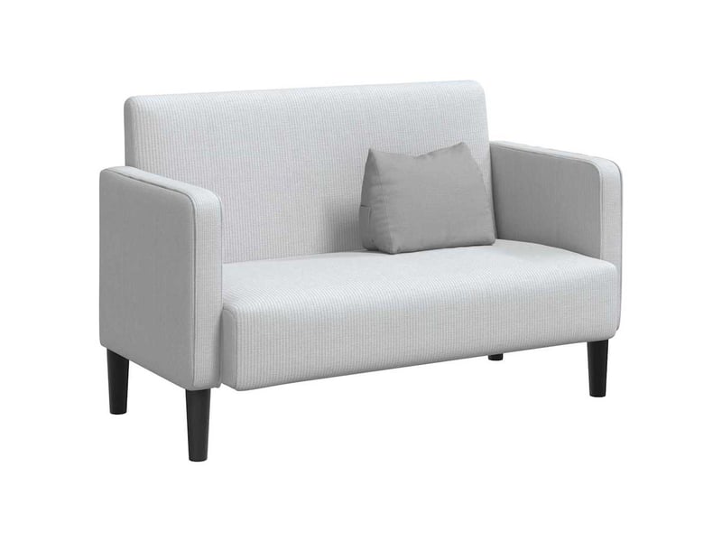  Coussin de dos, coussin de dossier gris nuage 45 x 20 x 35 cm tissu cf54741  - Conforama C