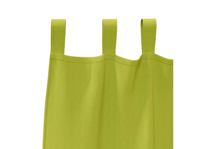  Lot de 2 rideaux occultants, rideaux black-out avec anneaux vert 245 x 140 cm cf44816  - Conforama E