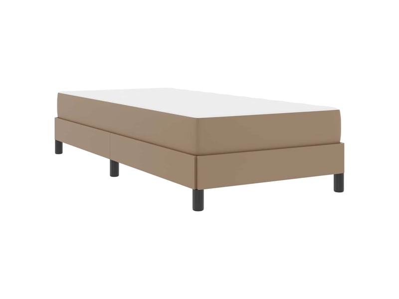  Lit simple- lit adulte -  cadre de lit avec matelas cappuccino 90 x 200 cm tissu  - Conforama C
