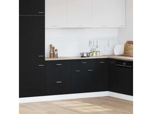 Meuble de rangement cuisine, armoire suspendue chêne noir 60x46x81,5cm