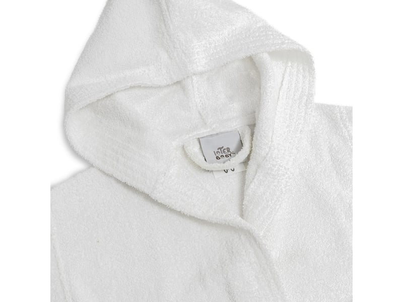  Peignoir de bain enfant interbaby taille 14 ans - blanc - coton éponge, boîte cadeau 00516-T14-09 - Conforama E