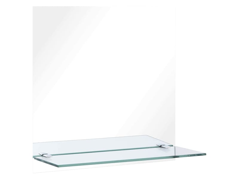  Miroir mural avec étagère 30x30 cm verre trempé cf62810  - Conforama A