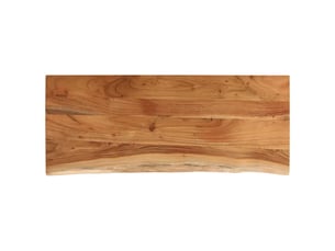 Comptoir de salle de bain, plan de travail 140x60x2,5 cm rectangulaire acacia cf65724