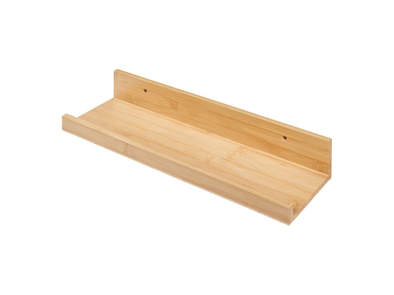  Set de 3 étagères murales bambou 40 x 13 x 7 cm naturel 03_0010636  - Conforama D