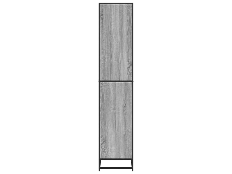  Bibliothèque, meuble de rangement salon sonoma gris 60x35x170,5 cm bois d'ingénierie  - Conforama E