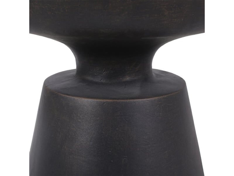  Table d'appoint ronde ø45cm - effet ciment noir - nero - noir 3MB12.01.07.02 - Conforama C