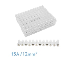 Barrette de connexion fabrilamp ficha empalme 15 a 12 mm² 12 bornes semi-transparent 13,1 x 1,7 x 2,15 cm