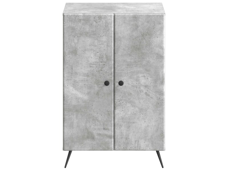  Meuble à chaussure, cabinet à chaussures breda 59,5x39,5x90 cm gris béton  - Conforama D