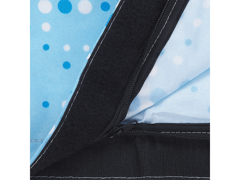 Housse de pouf fuzzy 140 cm 180 cm bleu - Conforama E