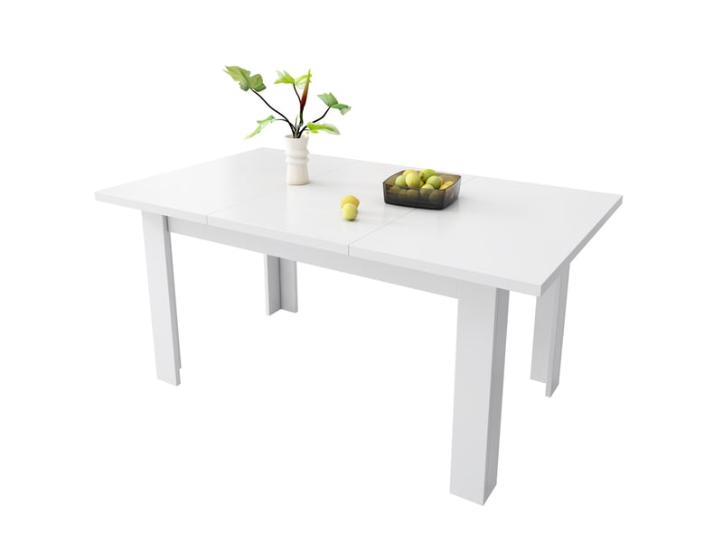 Table de salle à manger relevable avec espace de rangement dissimulé, style moderne, pour cuisine, 120 × 70 cm - Conforama A