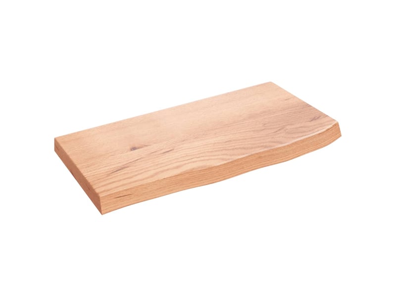  Comptoir de salle de bain, plan de travail marron 60x30x(2-4) cm bois traité cf65802  - Conforama A
