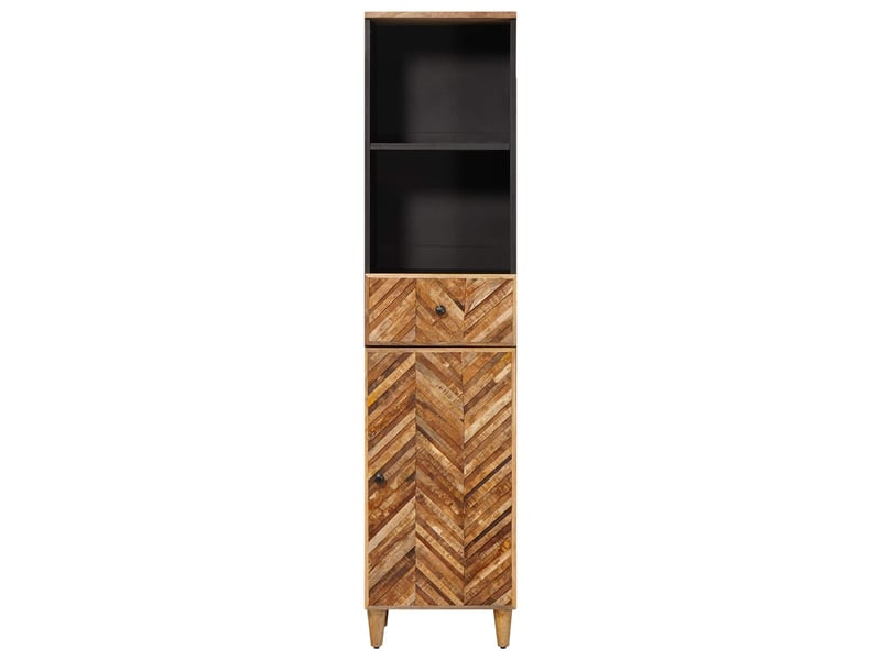Cabinet de salle de bain, armoire salle de bain marron 38 x 33,5 x 160 cm cf65380 - Conforama C