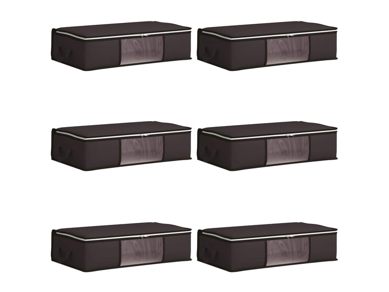  Boîte de rangement avec fenêtre latérale transparente 6 pcs shl12047  - Conforama A