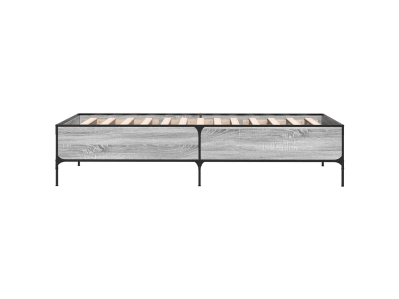  Lit simple- lit adulte -  cadre de lit sans matelas sonoma gris 100x200 cm  - Conforama D