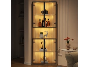 Vitrine coloris marron <strong></strong> <strong></strong> - 62 cmx160 cm